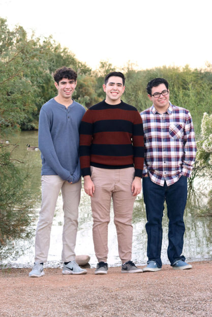 Family at Riparian Preserve