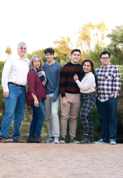 Family at Riparian Preserve